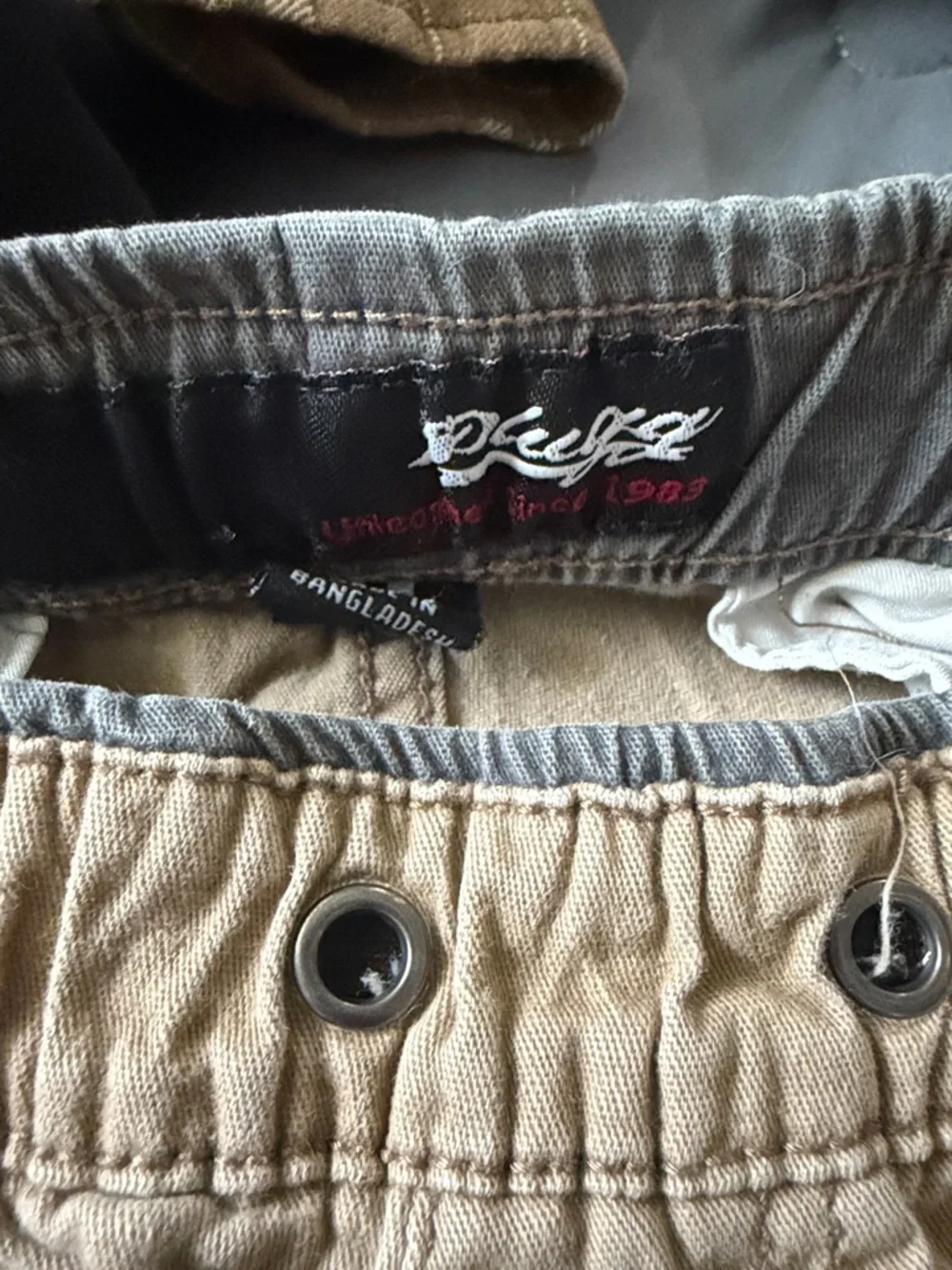 Plugg Khaki/Tan Elastic-Waist Chino Pants - Picture 2 of 3